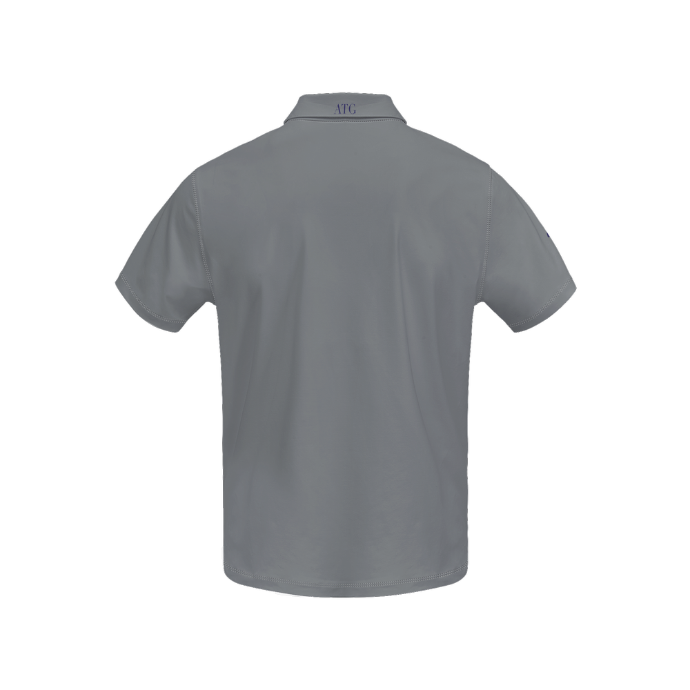 ATG power grey Men’s Slim Fit Short-Sleeve Polo Shirt